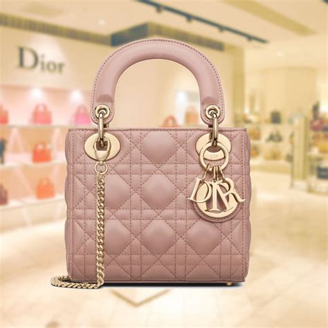 how much mini lady dior bag|lady dior mini vs small.